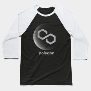 Vintage Polygon Matic Coin To The Moon Crypto Token Cryptocurrency Blockchain Wallet Birthday Gift For Men Women Kids Baseball T-Shirt